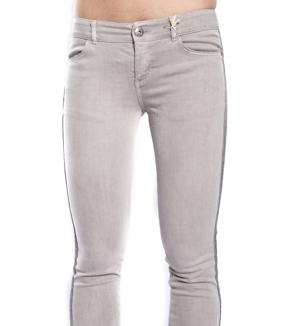 MARYLEY Jeans woman slim fit push-up GRIGIO Art. B690/T08