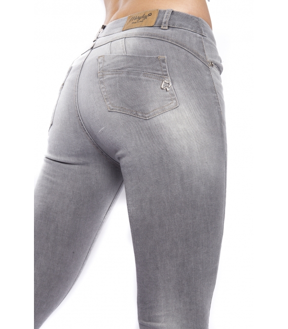 MARYLEY Jeans woman slim fit push-up GRIGIO Art. B690/G9B