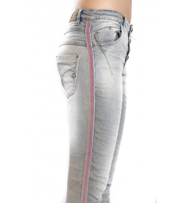 MARYLEY Jeans woman boyfriend baggy GRIGIO LAVATO Art. B63M/G52
