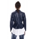 SUSY MIX Jacket in eco-leather BLUE art. 612