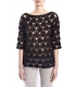 SUSY MIX Perforated sweater BLACK art. 52509