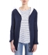 SUSY MIX Long cardigan with hood BLUE art. 6022