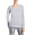SUSY MIX Jersey with stripes WHITE and BLACK art. 5041