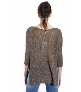 SUSY MIX Sweater long sleeve BROWN/GREEN art. 53203