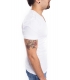ANTONY MORATO T-shirt MAN V neck with logo WHITE MMKS00738