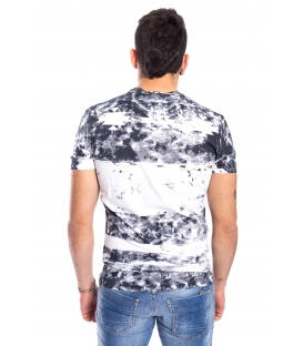 ANTONY MORATO T-shirt MAN with print WHITE and BLACK MMKS00822