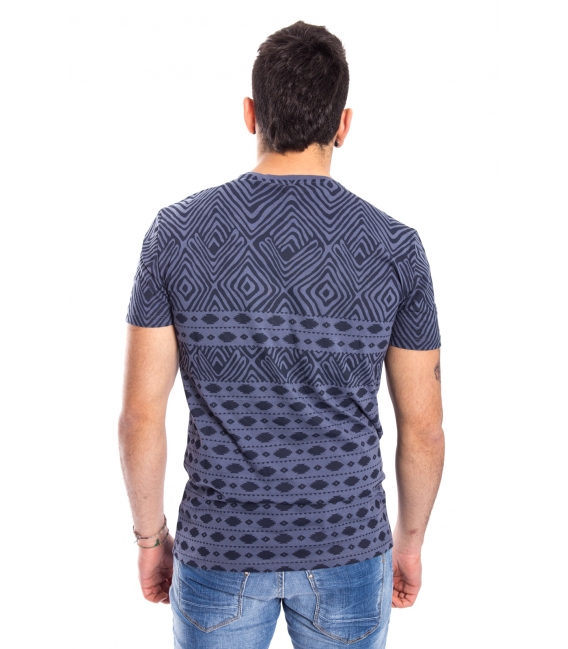 ANTONY MORATO T-shirt UOMO con stampa INDIGO MMKS00834