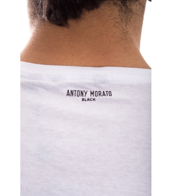 ANTONY MORATO T-shirt UOMO con stampa BIANCO MMSW00791