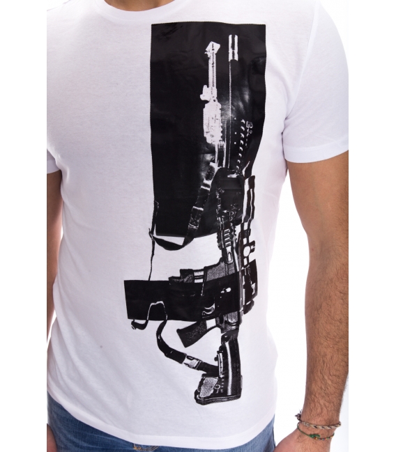 ANTONY MORATO T-shirt UOMO con stampa BIANCO MMSW00791