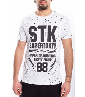 STK SUPER TOKYO T-shirt MAN with print WHITE 1526