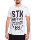 STK SUPER TOKYO T-shirt UOMO con stampa BIANCO 1526