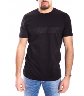 ANTONY MORATO T-shirt UOMO con dett. retina NERO MMKS00760