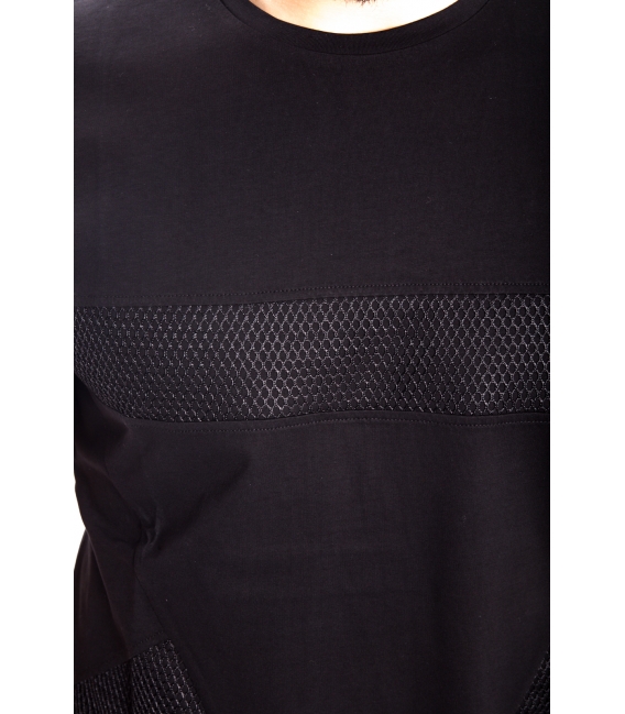 ANTONY MORATO T-shirt UOMO con dett. retina NERO MMKS00760