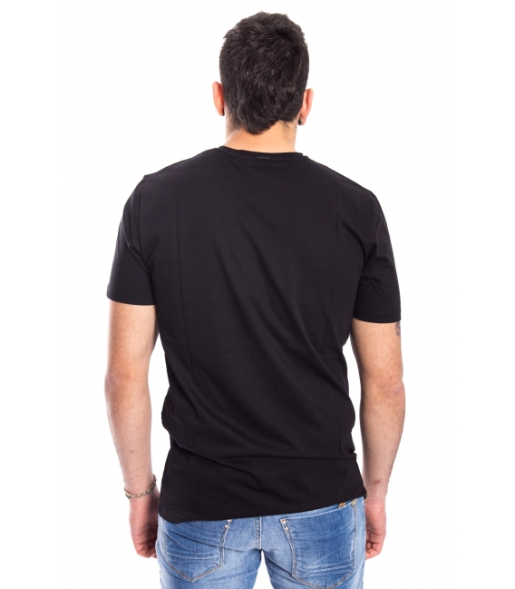 ANTONY MORATO T-shirt UOMO con dett. retina NERO MMKS00760