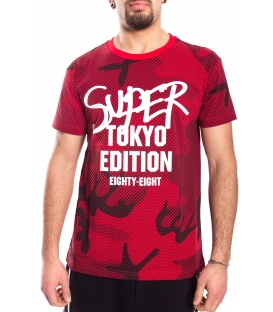 STK SUPER TOKYO T-shirt UOMO con stampa ROSSO 1430