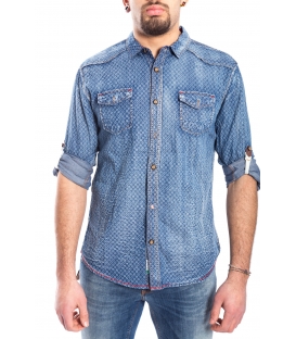 Camicia jeans UOMO in fantasia DENIM Art. A459