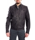 Jacket MAN in eco-leather GREY / BLACK Art. GP-1587