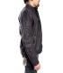 Jacket MAN in eco-leather GREY / BLACK Art. GP-1587