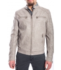 Jacket MAN in eco-leather BEIGE Art. GP-1587