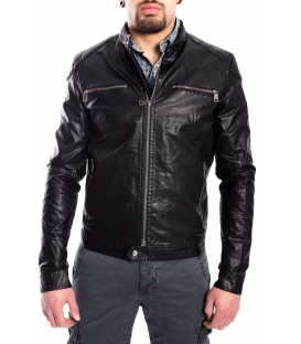 Jacket MAN in eco-leather BLACK Art. FL-2216