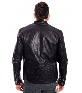 Jacket MAN in eco-leather BLACK Art. FL-2216