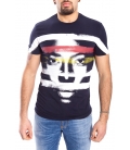 ANTONY MORATO T-shirt MAN with print BLU MARINE MMKS00820