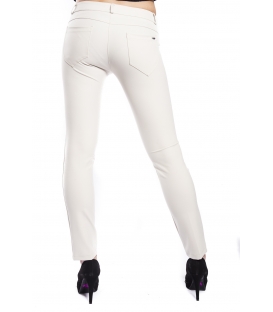 RINASCIMENTO Pantalone PANNA con zip Art. CFC0072781003