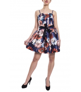 RINASCIMENTO Dress woman with flowers FANTASY BLUE CFC0072861003