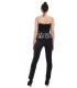 RINASCIMENTO Jumpsuit woman + belt BLACK CFC0073556003