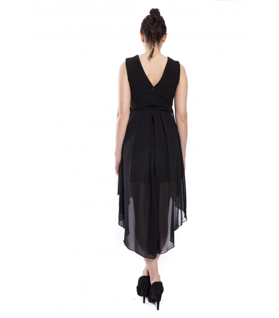RINASCIMENTO Dress woman BLACK with white details CFC0072657003