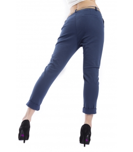 ZIMO Pants woman boyfriend baggy BLUE Art. 3015