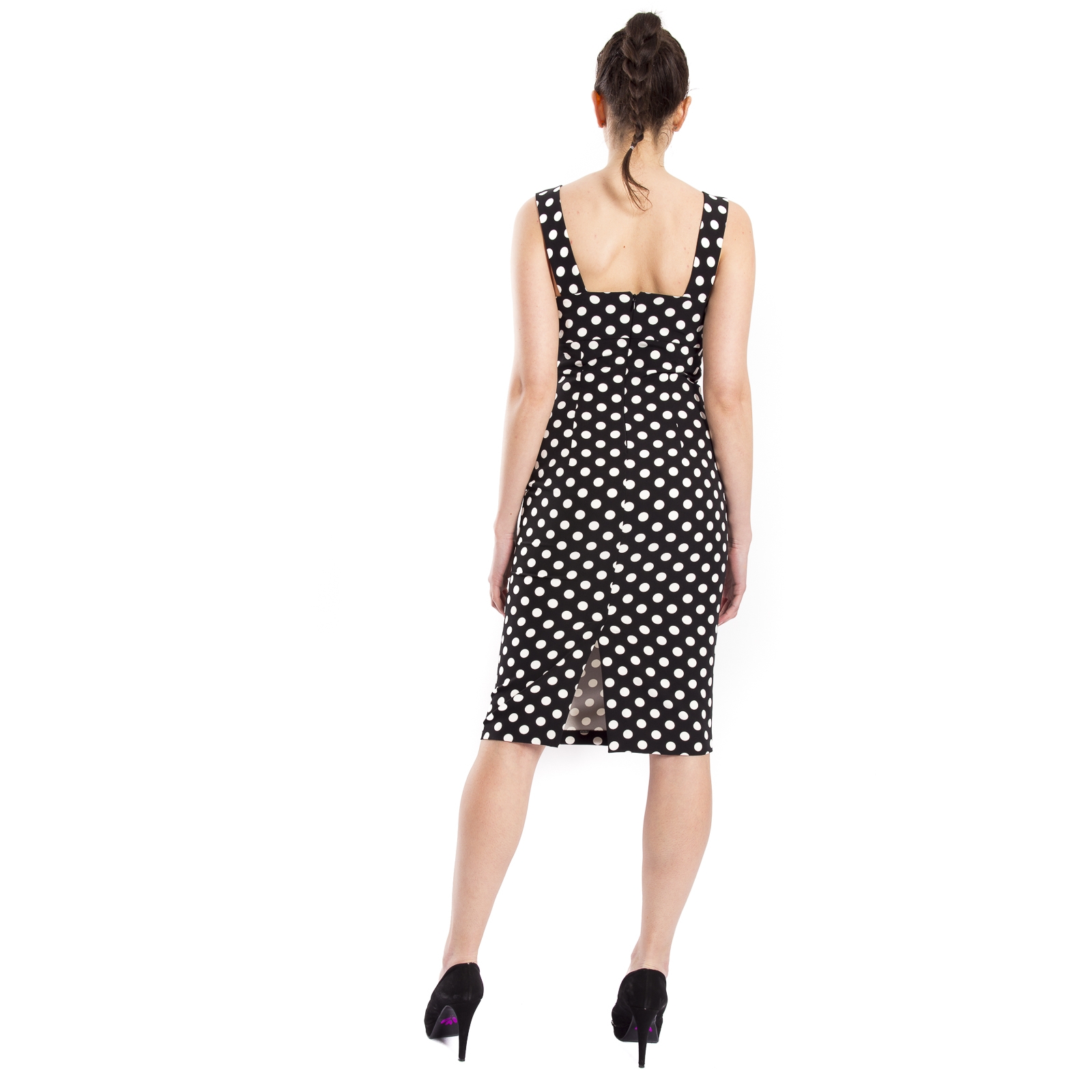 Robe En Dentelle Denny Rose Style Années 20, Couleur Unique - Made In Italy, -50% Outlet