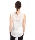 RINASCIMENTO Top with lace WHITE Art. CFC0072164003