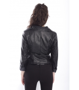 ZIMO Jacket in eco-leather BLACK Art. 2431