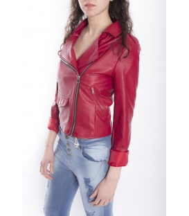 ZIMO Jacket in eco-leather RED Art. 2431