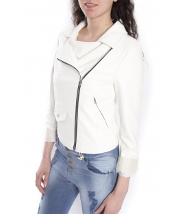 ZIMO Jacket in eco-leather WHITE Art. 2431