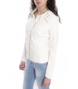 ZIMO Jacket in eco-leather WHITE Art. 16218