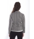 ZIMO Jacket with buttons in fantasy WHITE / BLACK Art. 2287