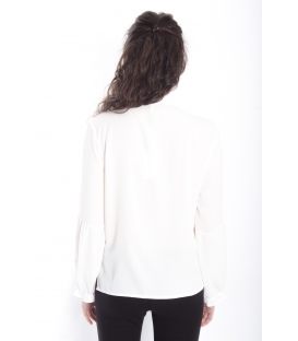 ZIMO Blouse / Shirt with bow WHITE Art. 2336