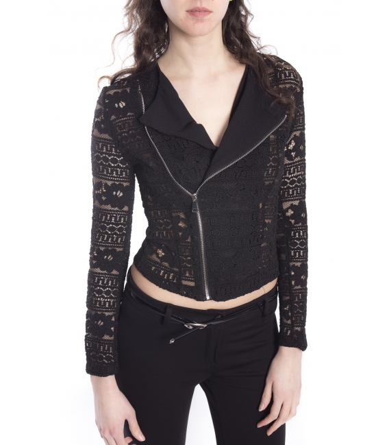 Jacket with lace BLACK Art. J603PI23