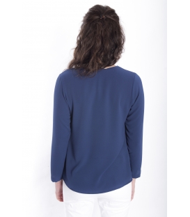 Maglia DONNA maniche lunghe BLU Art. 6077