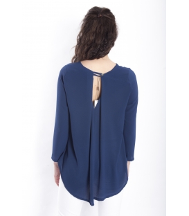 Maglia DONNA asimmetrica BLU Art. 6076