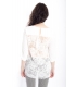 Jersey WOMAN with lace WHITE Art. 50079