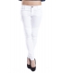 DENNY ROSE Pants / Jeans with rips WHITE 63DR12008