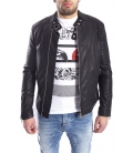 GIANNI LUPO Jacket in eco-leather BLACK Art. GL005