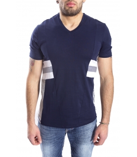 ANTONY MORATO T-shirt with V-neck BLU MARINE MMKS00779