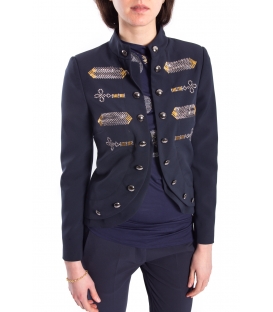 DENNY ROSE Jacket with studs BLUE 63DR13007