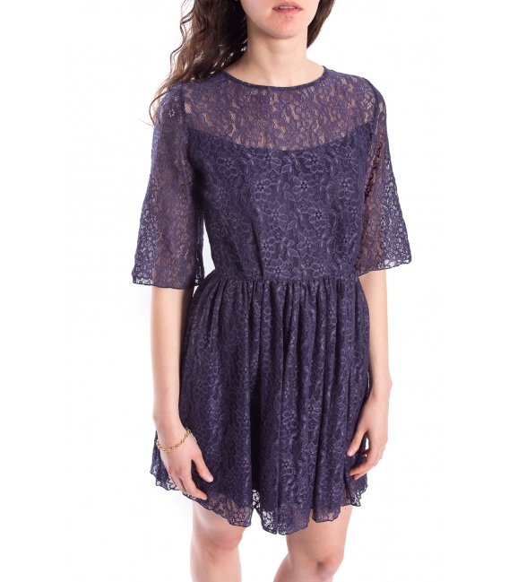 DENNY ROSE Dress with lace BLUE Art. 63DR11012