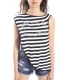 DENNY ROSE T-shirt with stripes BLACK/WHITE Art. 63DR26025