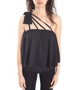 DENNY ROSE Top con fiocco NERO Art. 63DR24000